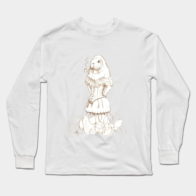 Animal human chimera Long Sleeve T-Shirt by Créa'RiBo